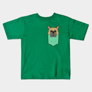 French Bulldog in the Pocket Kids T-Shirt